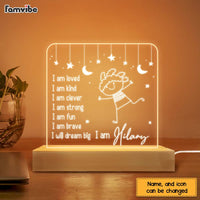 Personalized Affirmations Kids Night Plaque LED Lamp Night Light 22903 thumb 1