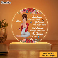 Personalized  Gift For Daughter Be Strong Plaque LED Lamp Night Light 22906 thumb 1
