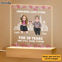 Personalized Couple Annoying Each Other Plaque LED Lamp Night Light 22715 thumb 1