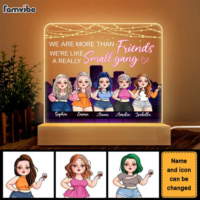 Personalized We Are More Than Friends Plaque LED Lamp Night Light 22912 1