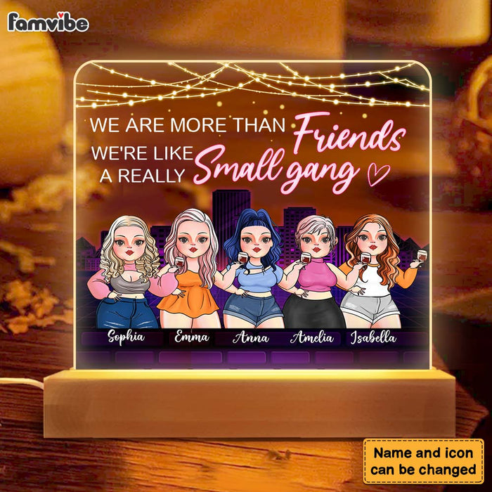 Personalized We Are More Than Friends Plaque LED Lamp Night Light 22912 1