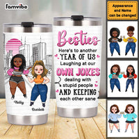 Personalized Gift For Friends Sistas Soul Sisters Laughing At Our  Own Jokes Steel Tumbler 22915 thumb 1