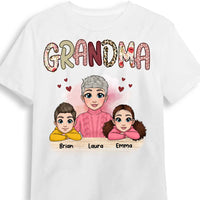 Personalized Grandma Mimi Abuela With Grandkids Shirt - Hoodie - Sweatshirt 22917 thumb 1