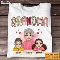 Personalized Grandma Mimi Abuela With Grandkids Shirt - Hoodie - Sweatshirt 22917 thumb 1