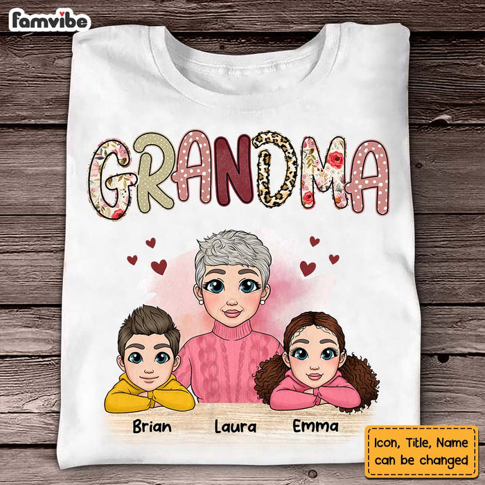 Personalized Grandma Mimi Abuela With Grandkids Shirt - Hoodie - Sweatshirt 22917 1