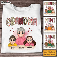 Personalized Grandma Mimi Abuela With Grandkids Shirt - Hoodie - Sweatshirt 22917 thumb 1