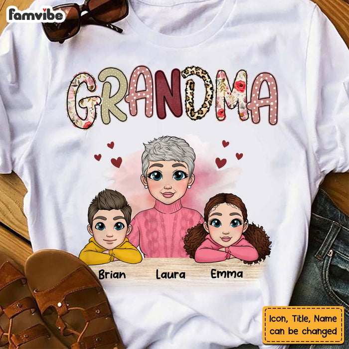 Personalized Grandma Mimi Abuela With Grandkids Shirt - Hoodie - Sweatshirt 22917 1