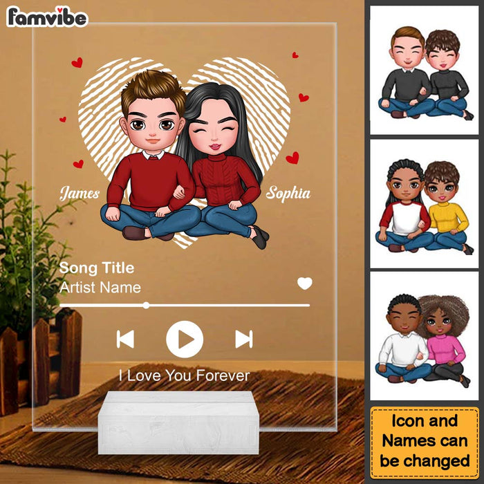 Personalized Couples Gifts Custom Song Acrylic Plaque 22920 1