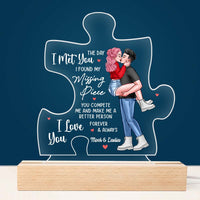 You Are My Missing Piece Couple - Personalized Puzzle Plaque