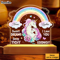 Personalized Gift For Granddaughter Sweet Dreams   I Love You  Goodnight Plaque LED Lamp Night Light 22925 thumb 1