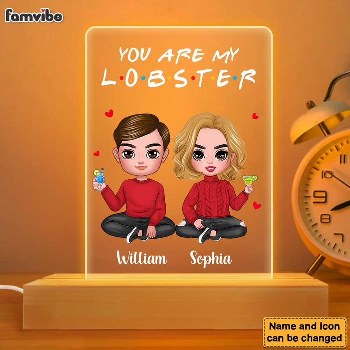 Personalized Couples You're My Lobster Plaque LED Lamp Night Light 22931 1