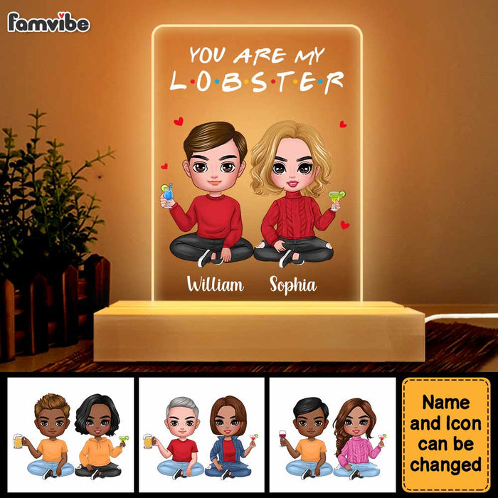 Personalized Couples You're My Lobster Plaque LED Lamp Night Light 22931 1