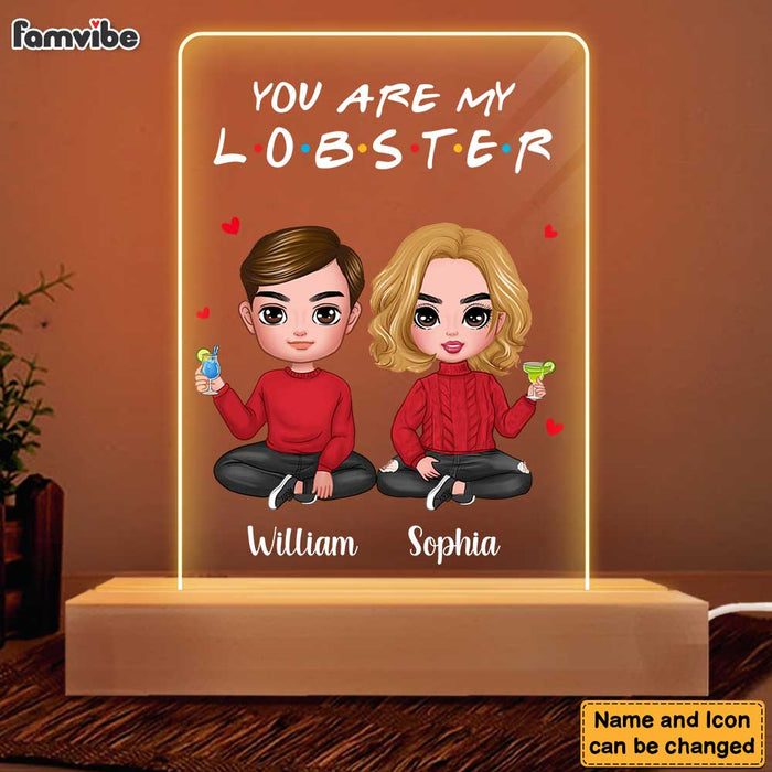 Personalized Couples You're My Lobster Plaque LED Lamp Night Light 22931 1