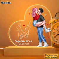 Personalized Together Since Couples Plaque LED Lamp Night Light 22932 thumb 1
