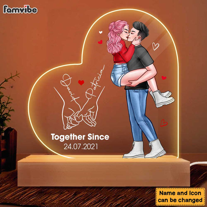 Personalized Together Since Couples Plaque LED Lamp Night Light 22932 1
