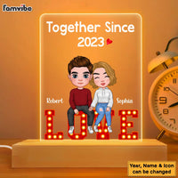 Personalized Together Since Love Led Word Plaque LED Lamp Night Light 22934 thumb 1