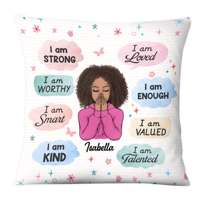 Personalized Gift For Daughter I Am Strong Pillow 22935 1