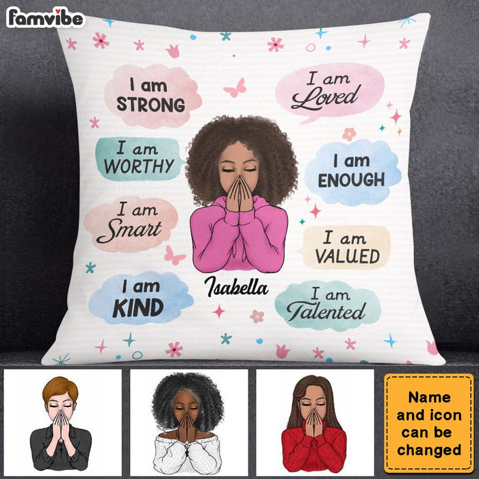 Personalized Gift For Daughter I Am Strong Pillow 22935 1