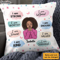 Personalized Gift For Daughter I Am Strong Pillow 22935 thumb 1