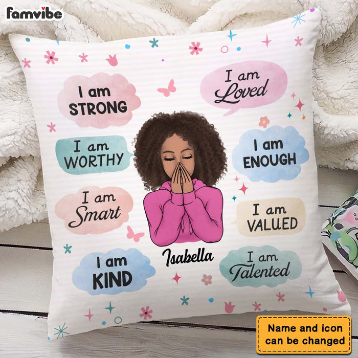 Personalized Gift For Daughter I Am Strong Pillow 22935 1