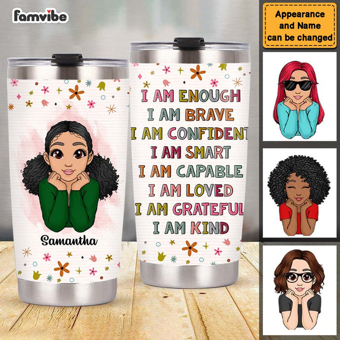 Personalized Gift For Granddaughter I Am Kind Steel Tumbler 22870 1