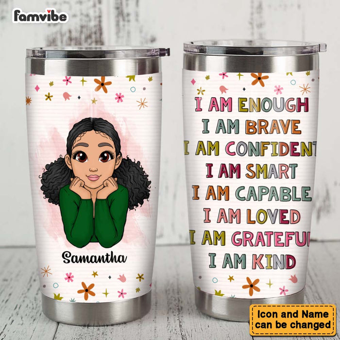 Personalized Gift For Granddaughter I Am Kind Steel Tumbler 22870 1