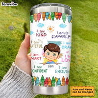 Personalized Gift For Grandson I Am Kind Steel Tumbler 22783 thumb 1
