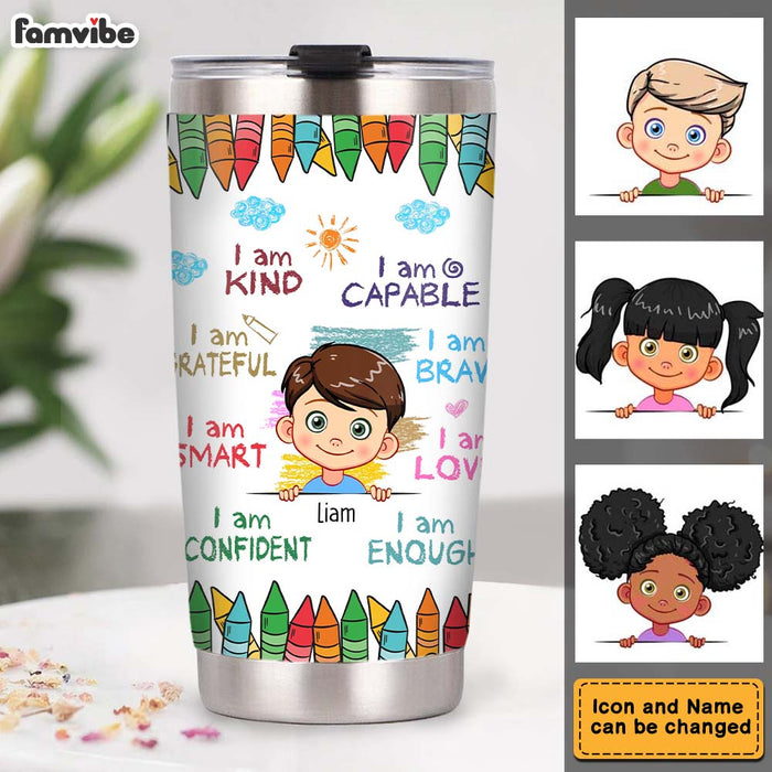 Personalized Gift For Grandson I Am Kind Steel Tumbler 22783 1