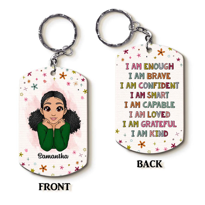 Personalized Gift For Granddaughter I Am Kind Aluminum Keychain 22870 1