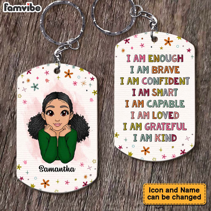 Personalized Gift For Granddaughter I Am Kind Aluminum Keychain 22870 1