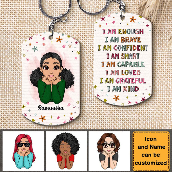 Personalized Gift For Granddaughter I Am Kind Aluminum Keychain 22870 1