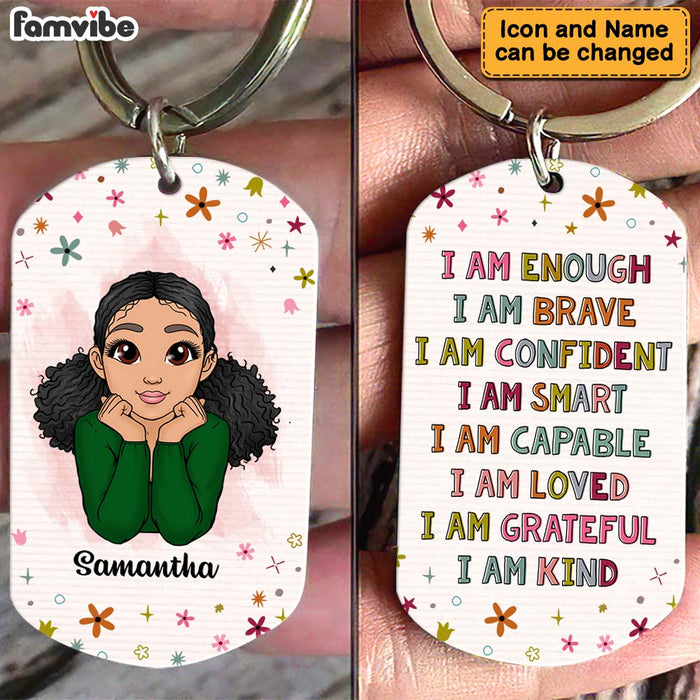 Personalized Gift For Granddaughter I Am Kind Aluminum Keychain 22870 1