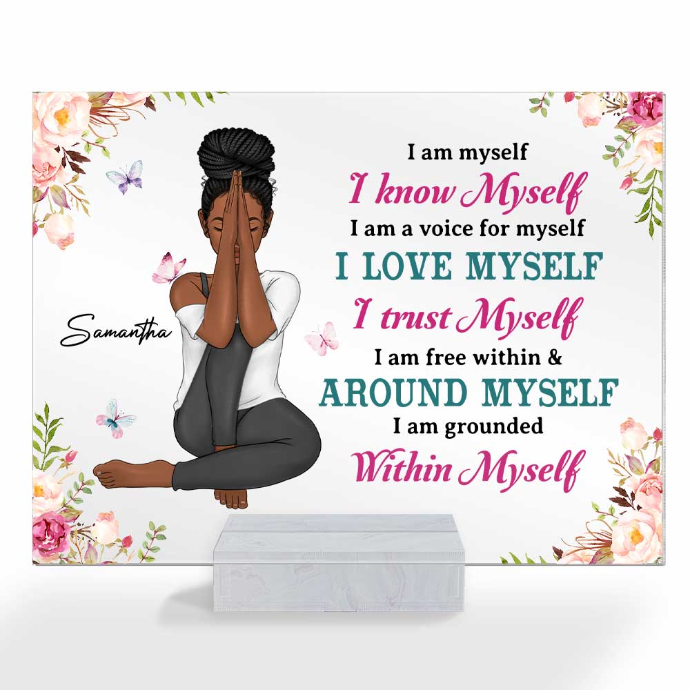 Personalized Gift For Daugther I Am Myself Acrylic Plaque 22946 Primary Mockup