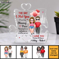 Personalized Found My Missing Piece Valentine‘s Day Puzzle Plaque 22947 thumb 1