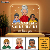 Personalized Gift For Grandma We Love You Plaque LED Lamp Night Light 22950 thumb 1