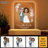 Personalized Gift For Anniversary Bride Groom Wedding Plaque LED Lamp Night Light 22956 1