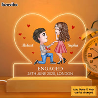 Personalized Engagement Gifts For Couple Plaque LED Lamp Night Light 22957 thumb 1