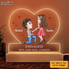 Personalized Engagement Gifts For Couple Plaque LED Lamp Night Light 22957 1