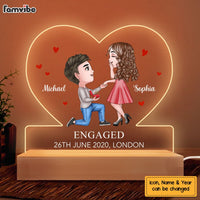 Personalized Engagement Gifts For Couple Plaque LED Lamp Night Light 22957 thumb 1