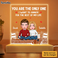 Personalized Couple Annoy For The Rest Of My Life Plaque LED Lamp Night Light DB82 30O28 thumb 1
