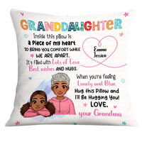 Personalized Gift For Granddaughter Hug This Pillow 22965 thumb 1