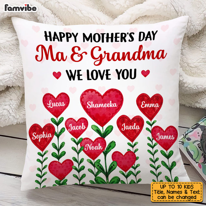 Personalized Gift For Mom Grandma Pillow 22968 1