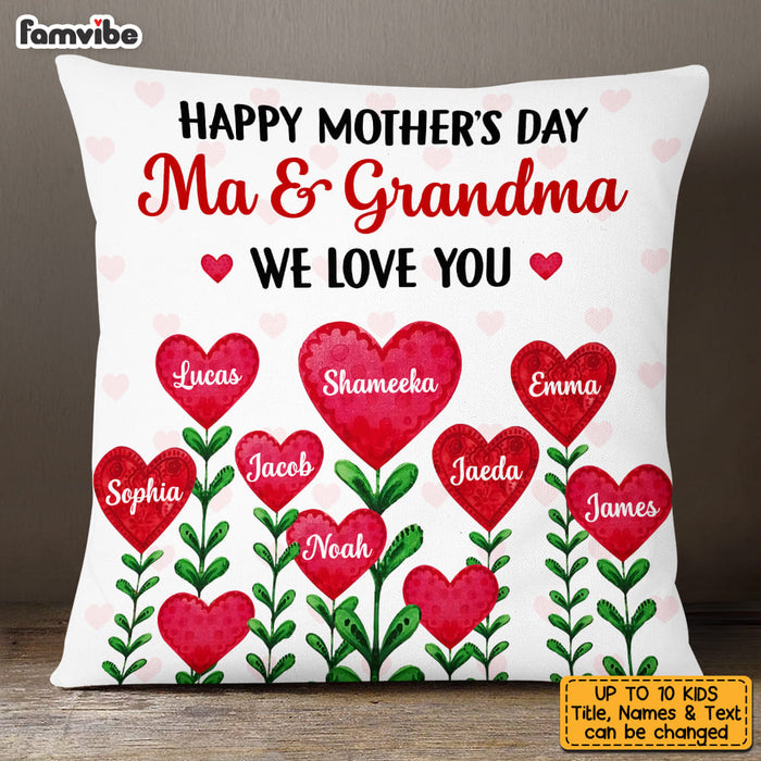 Personalized Gift For Mom Grandma Pillow 22968 1