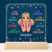 Personalized Gift For Granddaughter I Am Kind Plaque LED Lamp Night Light 22969 thumb 1