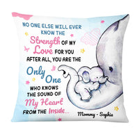 Personalized Gift For Mom Elephant Pillow 22975 thumb 1
