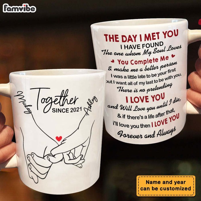 You Will Forever Be My Always Photo Coffee Mug Sublimation Mug Wrap 