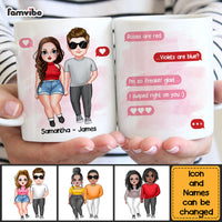 Personalized Couple Rose Are Red Violets Are Blue Poem Mug 22977 thumb 1