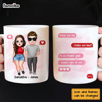 Personalized Couple Rose Are Red Violets Are Blue Poem Mug 22977 thumb 1