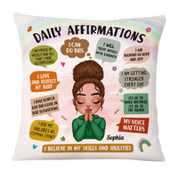 Personalized Gift For Daughter Daily Affirmations Pillow 22898 thumb 1