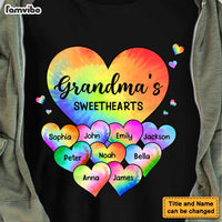 Personalized Grandma's Sweet Hearts Grandkids Tie Dye Shirt - Hoodie - Sweatshirt 22981 thumb 1